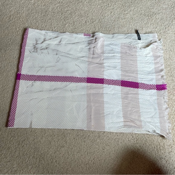 Burberry Check Silk Scarf - Picture 3 of 3